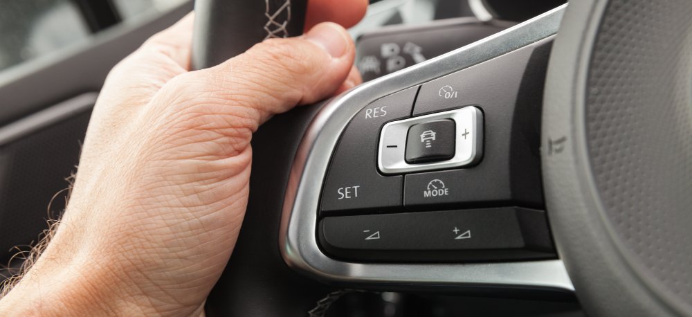 Adaptive Cruise Control on a steering wheel